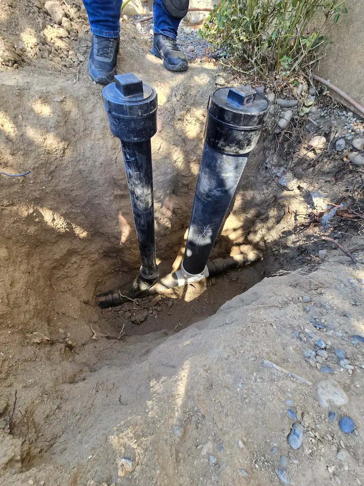 Sewer main line repair performed by Inland Pro Plumbing in Victorville California